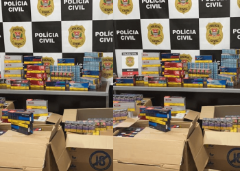 No centro de SP foram apreendidos 400 maços de cigarros pelo 1ºDP