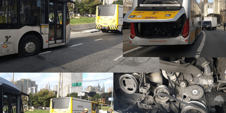Ônibus  são atacados e depredados no terminal  do Parque Dom Pedro