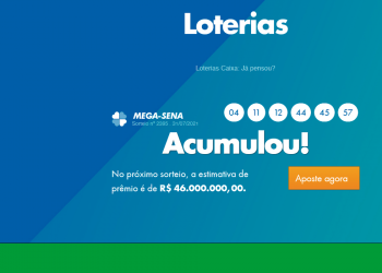 Confira os números sorteados da Mega-Sena: 04-11-12-44-45-57