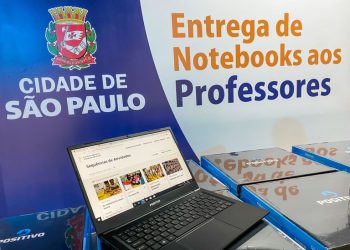 Prefeitura SP já entregou 15 mil notebooks  do total de 48 mil destinados aos professores.