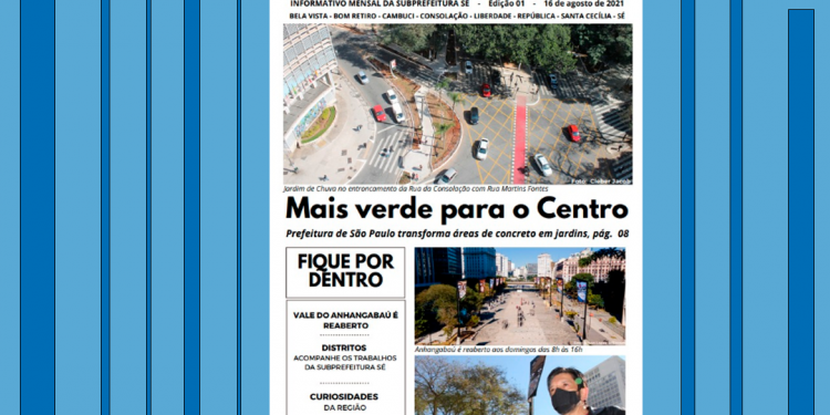 Subprefeitura Sé lança boletim mensal: ” Acontecentro”.