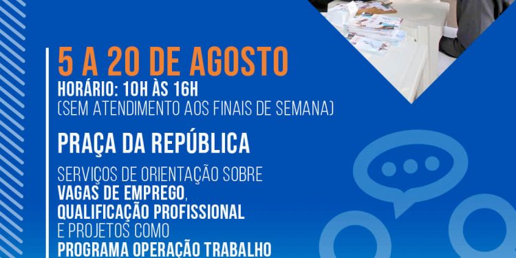 Cate móvel para ajudar o público a conseguir um emprego