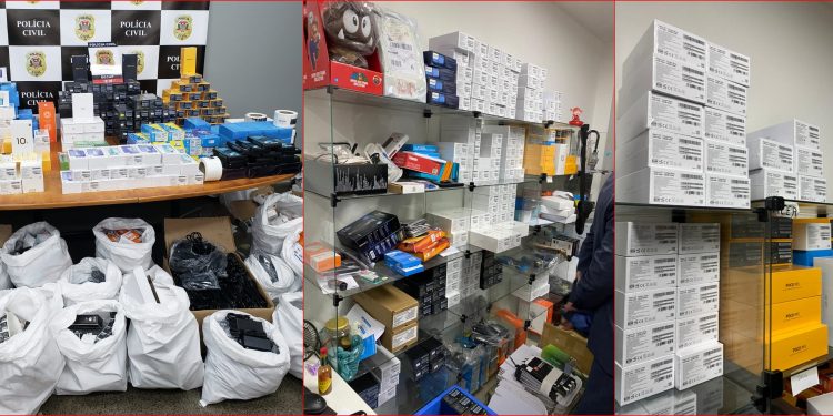 Polícia Civil realiza ação na Av.Paulista e apreende diversas mercadorias falsificadas