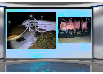 Urgente Polícia Federal: Avião que transportava cocaína caí depois de ser alvejado  por um caça da FAB