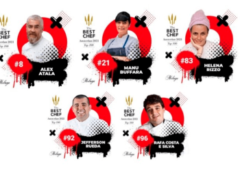 Turismo Gastronômico: Cinco chefes de cozinha brasileiros estão entre os melhores do mundo