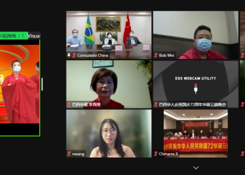 Associação Chinesa do Brasil Celebrou Online os 72 anos da Fundação da República Popular da China