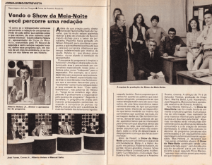 Revista Manchete falando do Programa Show da Meia Noite na TV Record de 1981