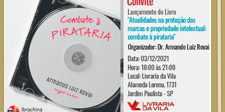 Lançamento hoje(03.12) as 18:00hs do livro: “Combate a Pirataria”