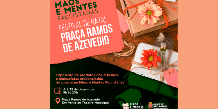 Prefeitura celebra o Natal com exposição de artesanatos na região central da cidade