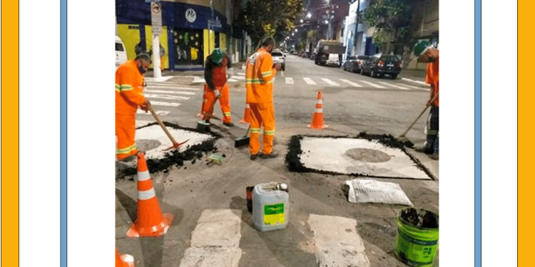 Centro de SP está trocando as tampas de poços de visita de ferro por placas pré-moldadas de concreto para evitar  furto