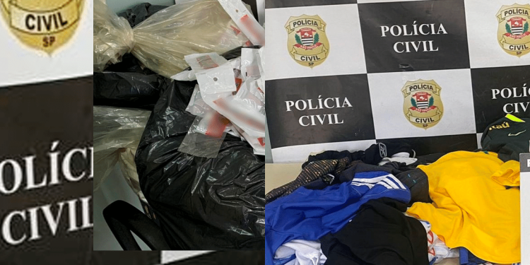 Polícia Civil-Deic:  Apreensão de 408 mil itens falsificados no Brás-Pari