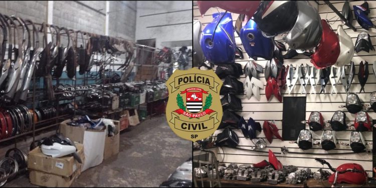 Polícia Civil deflagra operação para coibir vendas ilegais de peças de motos na região central de São Paulo