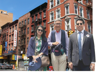 Thomas Law  faz visita a Chinatown BID, em Nova York
