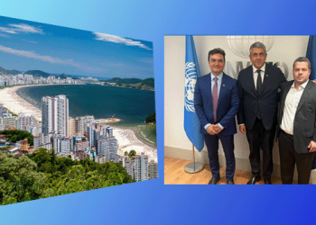 Jovem empresário paulista, Marcos Jorge, se reúne com o Secretário da Organização Mundial de Turismo na ONU