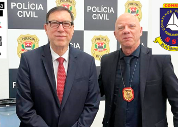 Dr. Máuricio Druziani, Delegado Titular do 1º DP, faz reunião com o Conseg25 de Março para traçar estratégias  de Segurança no Centro SP