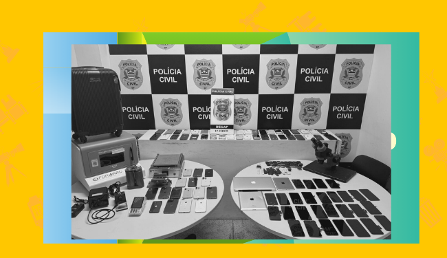 Centro SP: Polícia fecha laboratório para desbloqueio de celulares roubados em SP