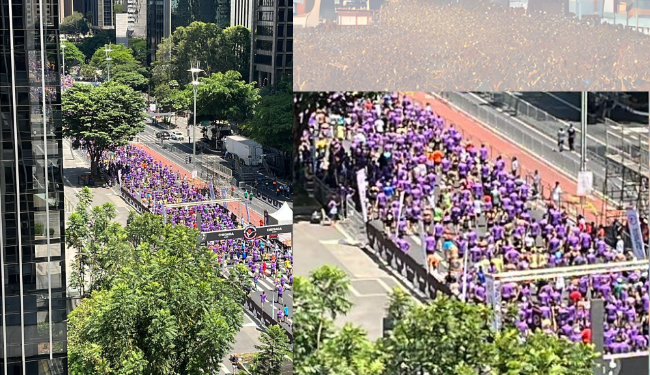 São Silvestre tem mais de 100.000 atletas correndo na  Paulista  