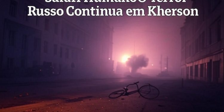 Título: Russos Intensificam Terror com Drones em Kherson