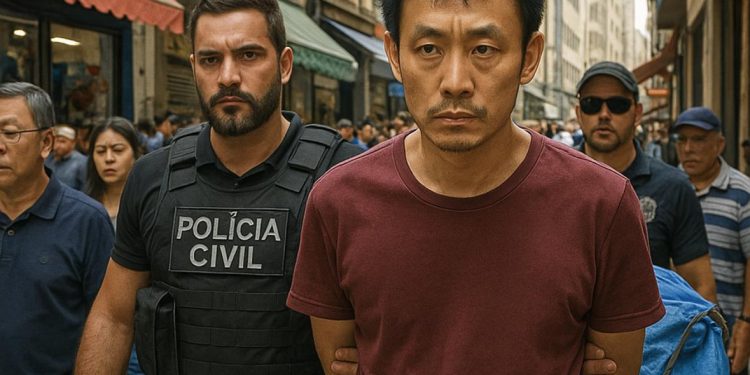 Chinês suspeito de feminicídio no RJ, passa pela região da 25 de março e é preso em Carapicuiba.