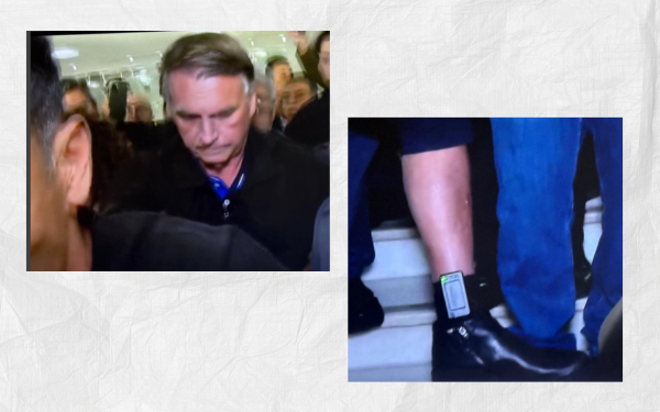 Bolsonaro exibe tornozeleira no Congresso e chama de “máxima humilhação”