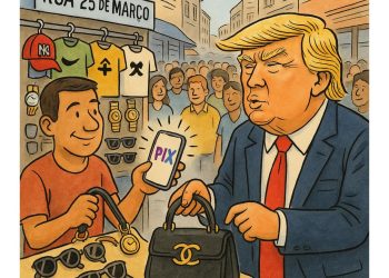 Ordem de Trump mira Pix e comércio da 25 de Março: EUA abrem investigação sobre pirataria e fraudes digitais no Brasil