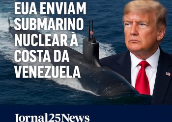 EUA enviam submarino nuclear à costa da Venezuela e reacendem tensão no Caribe