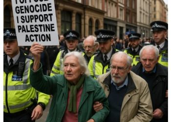 Londres prende mais de 500 manifestantes – metade com 60 anos ou mais – em ato pró-Palestina