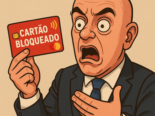 Ministro Moraes tem cartão bloqueado por banco no Brasil