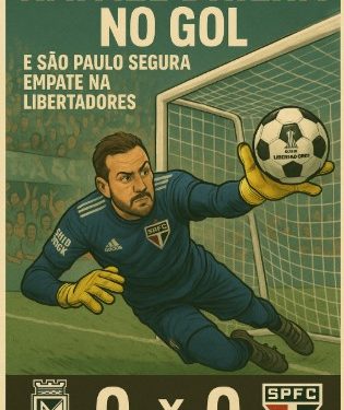 Rafael brilha no gol e São Paulo segura empate na Libertadores