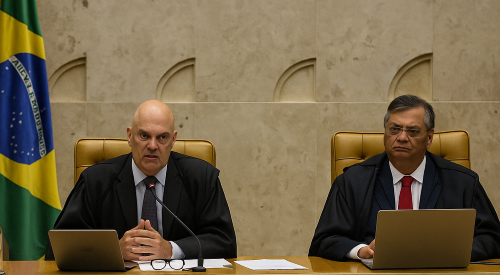 STF: Moraes e Dino abrem julgamento votando pela condenação de Bolsonaro e mais sete