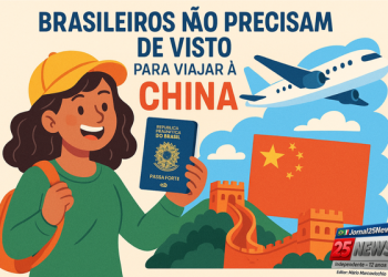 Brasileiros não precisam mais de visto para viajar à China até maio de 2026 ✈️🇧🇷🇨🇳