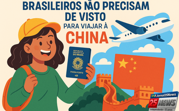 Brasileiros não precisam mais de visto para viajar à China até maio de 2026 ✈️🇧🇷🇨🇳