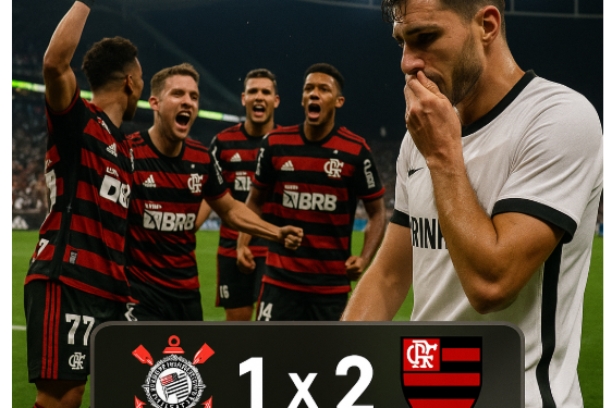 Virada é coisa de líder! Flamengo bate o Corinthians por 2 a 1 na Neo Química Arena