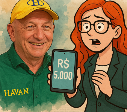 Luciano Hang doou R$ 5 mil a Carla Zambelli durante período em que deputada estava foragida, aponta PF
