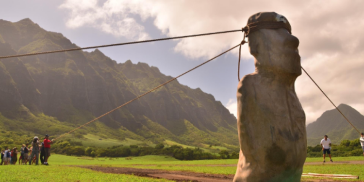 GIGANTES a PÉ: Experimento desvenda que estátuas Moai da Ilha de Páscoa ‘ANDAVAM’ em zigue-zague!