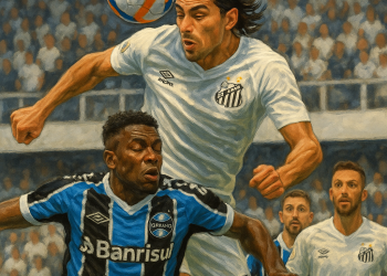 Santos empata com o Grêmio na Vila por 1X1, e acende o sinal amarelo