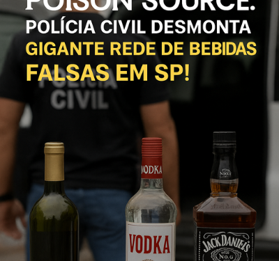 🚨🥃 OPERAÇÃO POISON SOURCE: POLÍCIA CIVIL DESMONTA GIGANTE REDE DE BEBIDAS FALSAS EM SP!