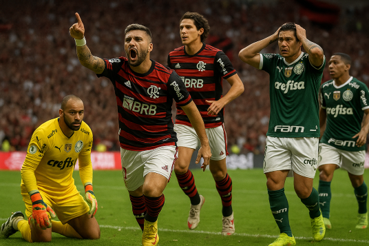 🏟️ Flamengo 3 x 2 Palmeiras: o Maraca pegou fogo no duelo dos gigantes!🔥
