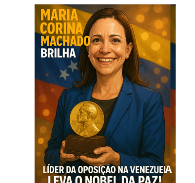 🇻🇪✨ María Corina Machado brilha: líder da oposição na Venezuela leva o Nobel da Paz!