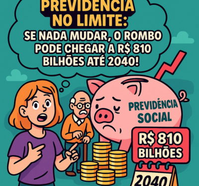 💰 Previdência no limite: se nada mudar, o rombo pode chegar a R$ 810 bilhões até 2040! 😱