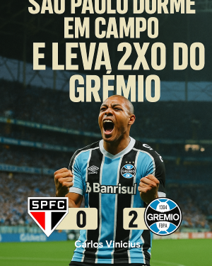 Brasileirão: Gremio 2×0 São Paulo