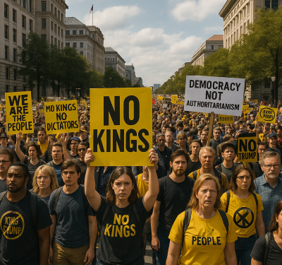 🌎 Milhares protestam contra Trump em todo os EUA no movimento “No Kings”