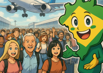 🌎BRASIL BOMBA NO TURISMO: Em setembro de 2025, o país recebeu 570 mil turistas internacionais,