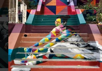 KOBRA REVITALIZA SP! Escadaria das Bailarinas em Pinheiros ganha novas cores, luz cênica e mais ACESSIBILIDADE!