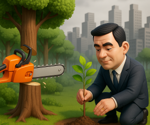 A incoerência do Prefeito Nunes: entre o discurso verde e a cidade em colapso. Por Mário Marcovicchio