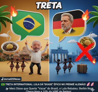 🇧🇷🔥🇩🇪 TRETA INTERNACIONAL: LULA DÁ SHADE ÉPICO NO PREMIÊ ALEMÃO! 💅