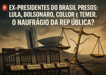 Editorial Mario Marcovicchio : Ex-Presidentes do Brasil Presos: Lula, Bolsonaro, Collor e Temer. O naufrágio da República.