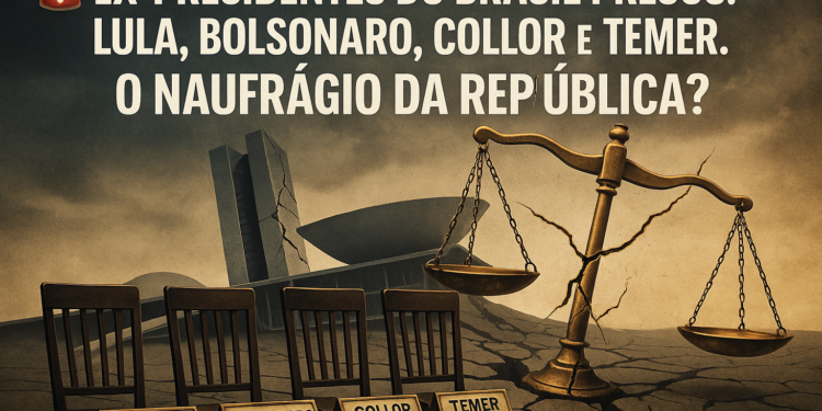 Editorial Mario Marcovicchio : Ex-Presidentes do Brasil Presos: Lula, Bolsonaro, Collor e Temer. O naufrágio da República.