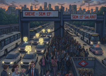 GREVE DE ÔNIBUS EM SÃO PAULO: O CAOS QUE ENGOLIU A CIDADE NUM FIM DE TARDE CHUVOSO