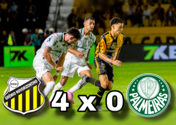 Novorizontino atropela o Palmeiras por 4 a 0 e cria choque no Paulistão 2026